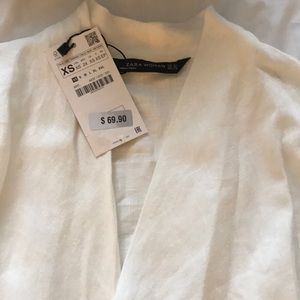 Zara white linen dress-NEW. Price is firm.